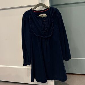 Mini Boden Dark Blue Corduroy Kids Dress